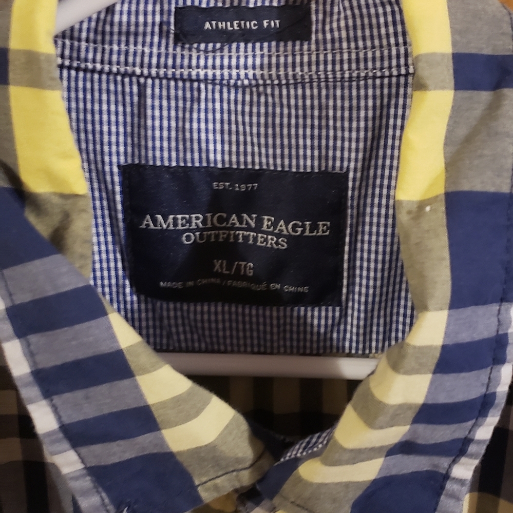 American eagle button up dress shirt